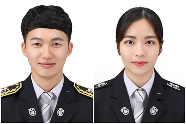 강태우(왼쪽), 김지민 소방교 부부. ㈜LG 제공.