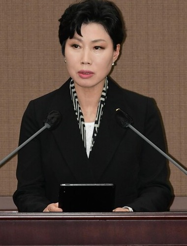 5분 자유발언하는 최재란 의원. 서울시의회 제공
