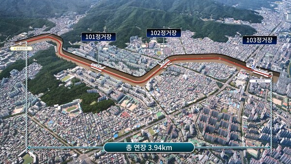 우이신설 연장선 노선도. 서울시 제공