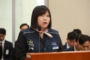 국정감사장에 선 정성혜 시선제노조 위원장 “반응 없는 인사처… 없는 부처 같아요”
